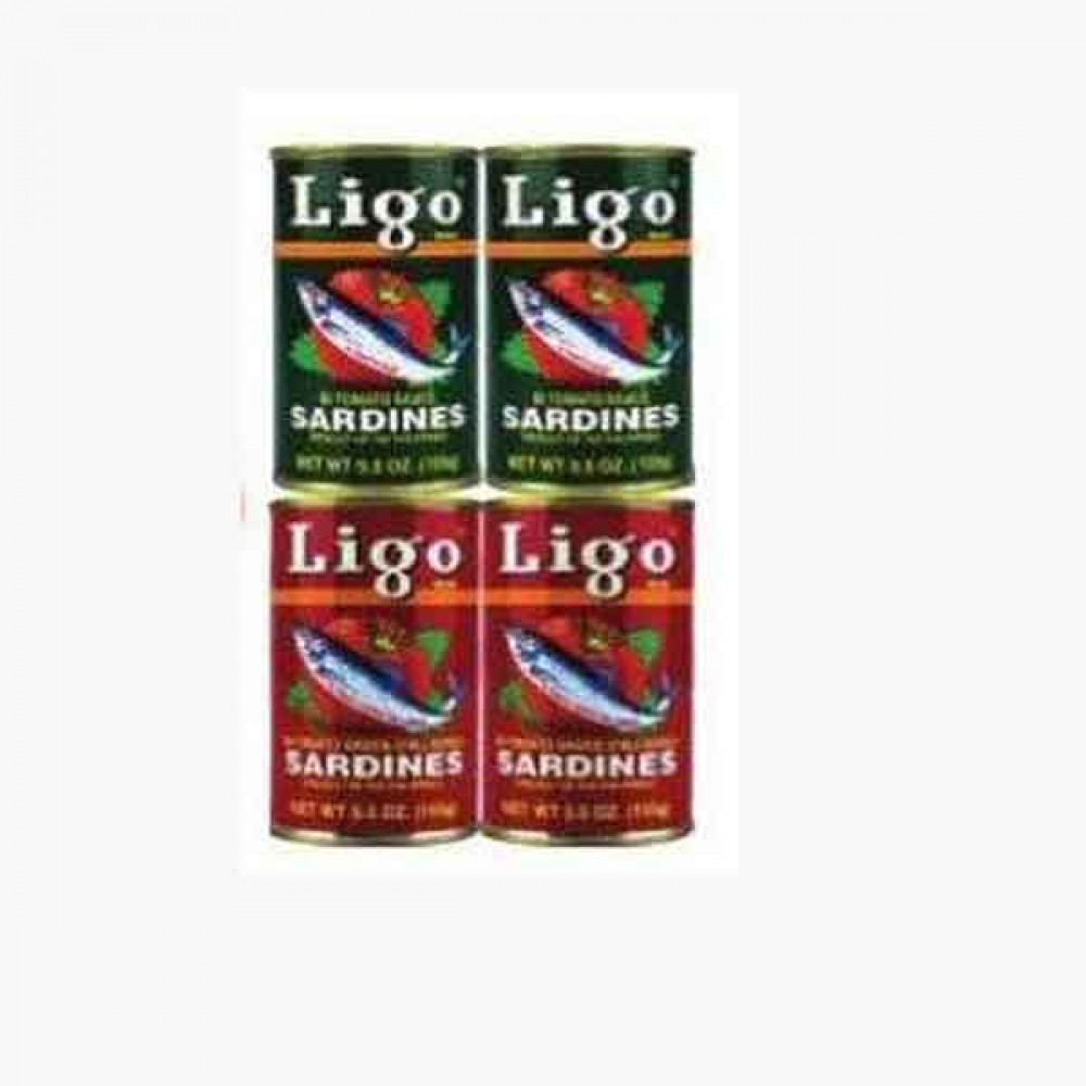 Ligo Sardine Assorted 155g x 4 Pieces