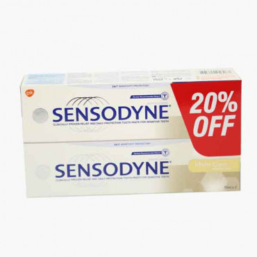 Sensodyne Toothpaste Multicare Plus White 75ml x 2 Pieces
