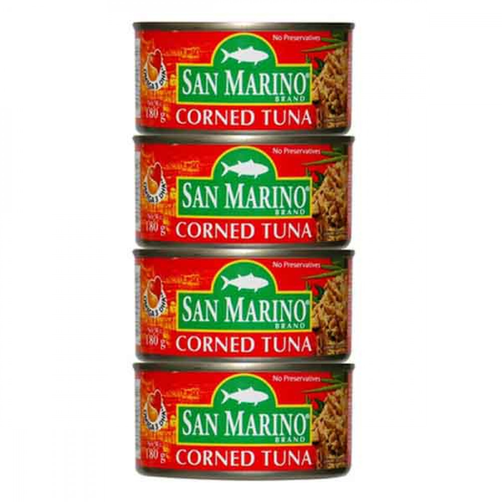 San Marino Assortedd Corned Tuna 180g x 4 Pieces