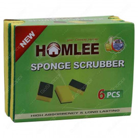 Homlee GHSP0606 Sponge Scrubber 6 Pieces