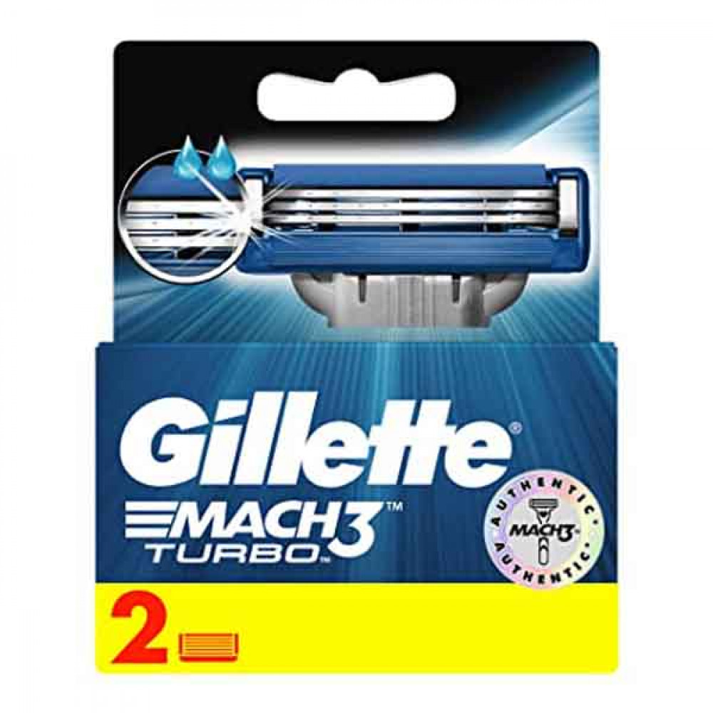 Gillette Mach3 Turbo Cartridge 2 Pieces