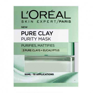 L'Oreal Pure Clay Eucalyptus Face Mask 50ml