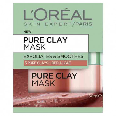 L'Oreal Pure Clay Red Algae Face Mask 50ml
