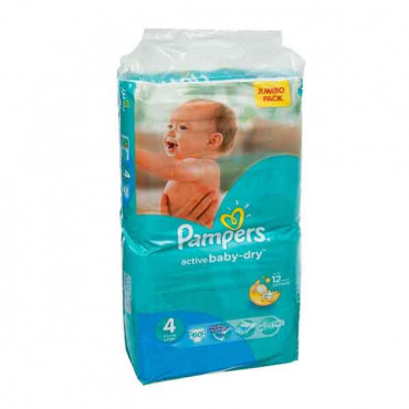 Pampers Dry Diapers  Size 4, 60 Jumpo Pack Maxi, 4 Count