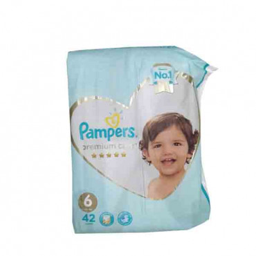 Pampers Premium Care Size 6 Jumbo Pack 42 Count
