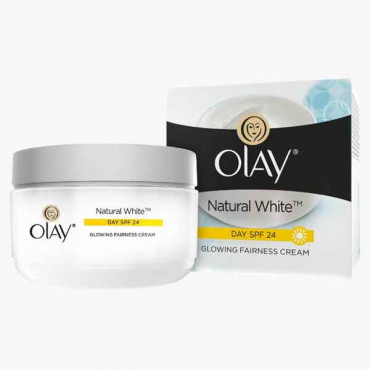 Olay Natural White  Day Face Cream 50g x 2 Pieces +Face Wash 150ml  
