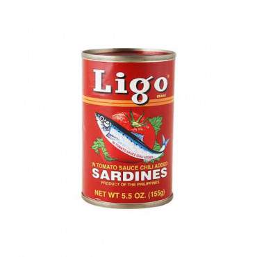 Ligo Sardines Tomato Sauce Chilli Red 155g