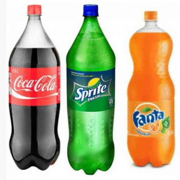 Coke+Fanta or Sprite Assorted 2Litre