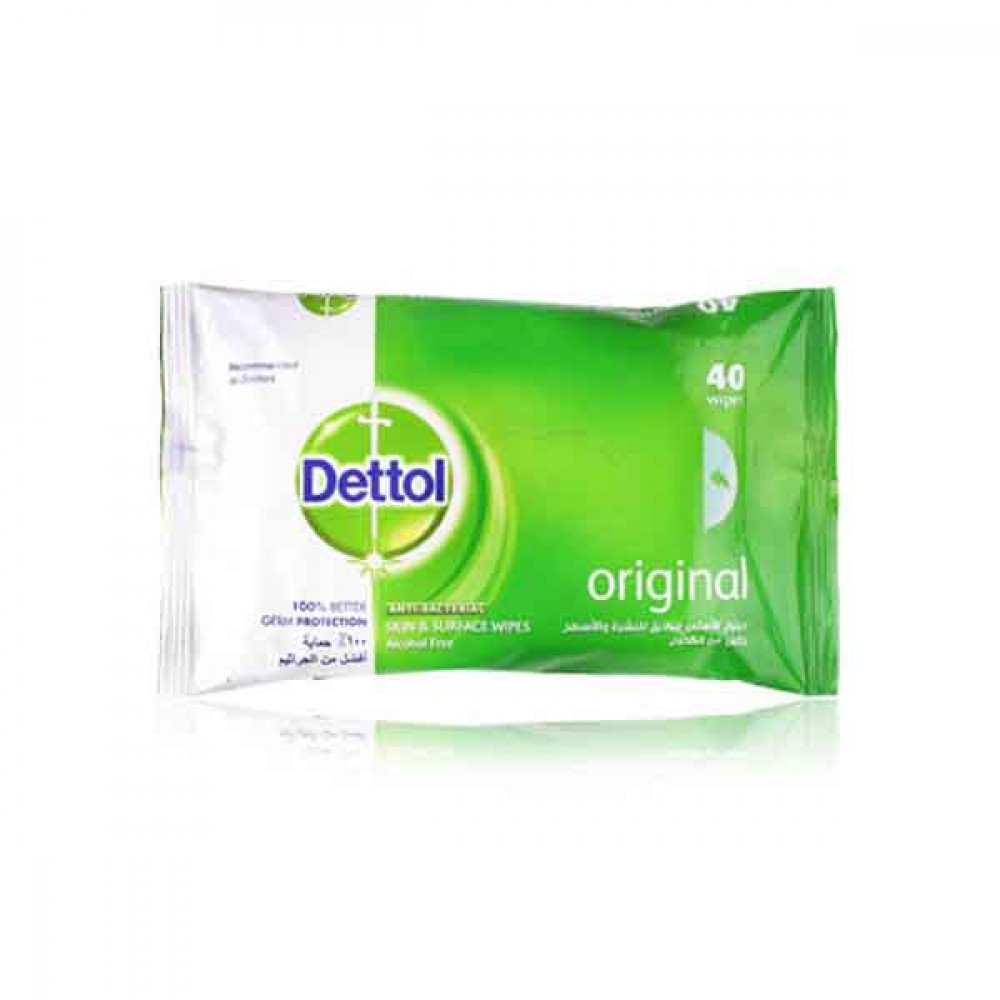 Dettol Antibacterial Wipes 40 Count
