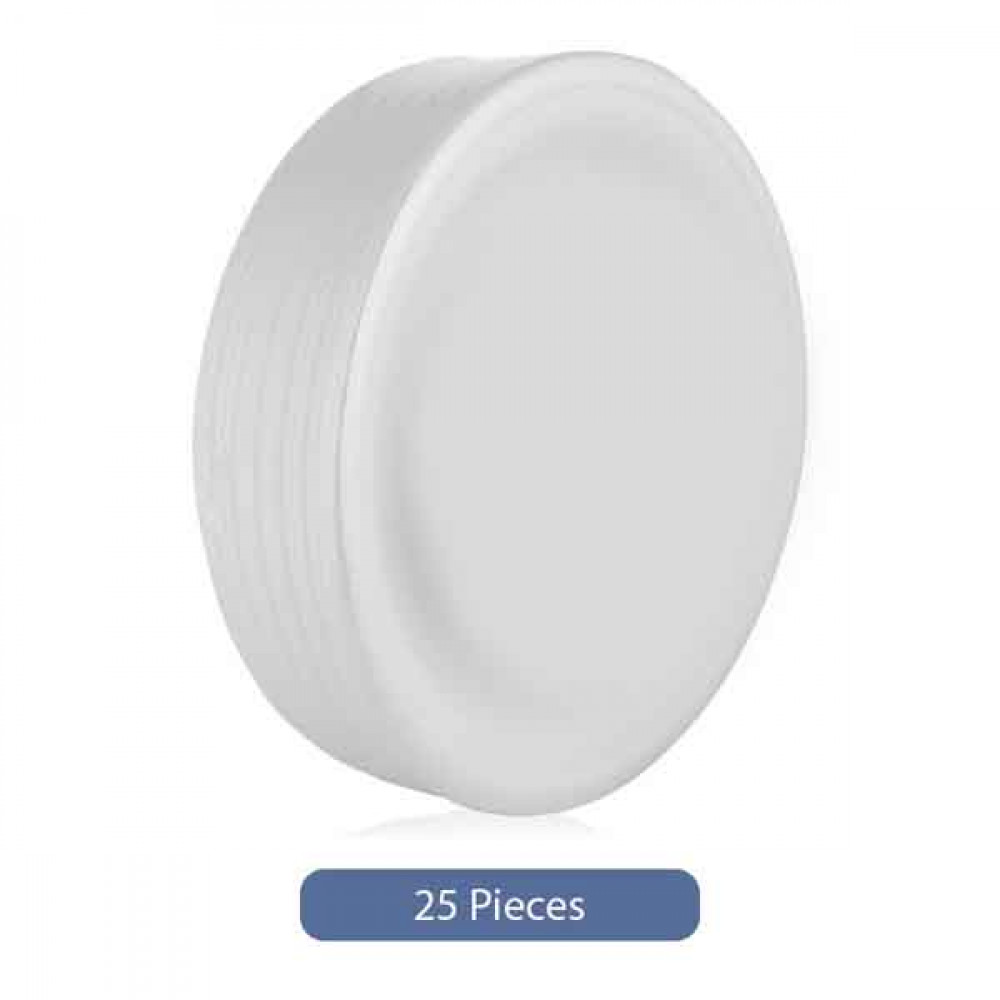 Foodpack Foam Plain Plate Size 10 x 25 Pieces