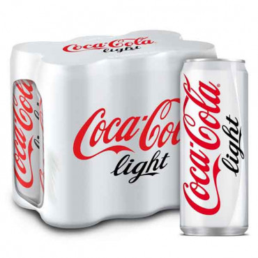 Coca Cola Light Can 330ml x 6 Pieces