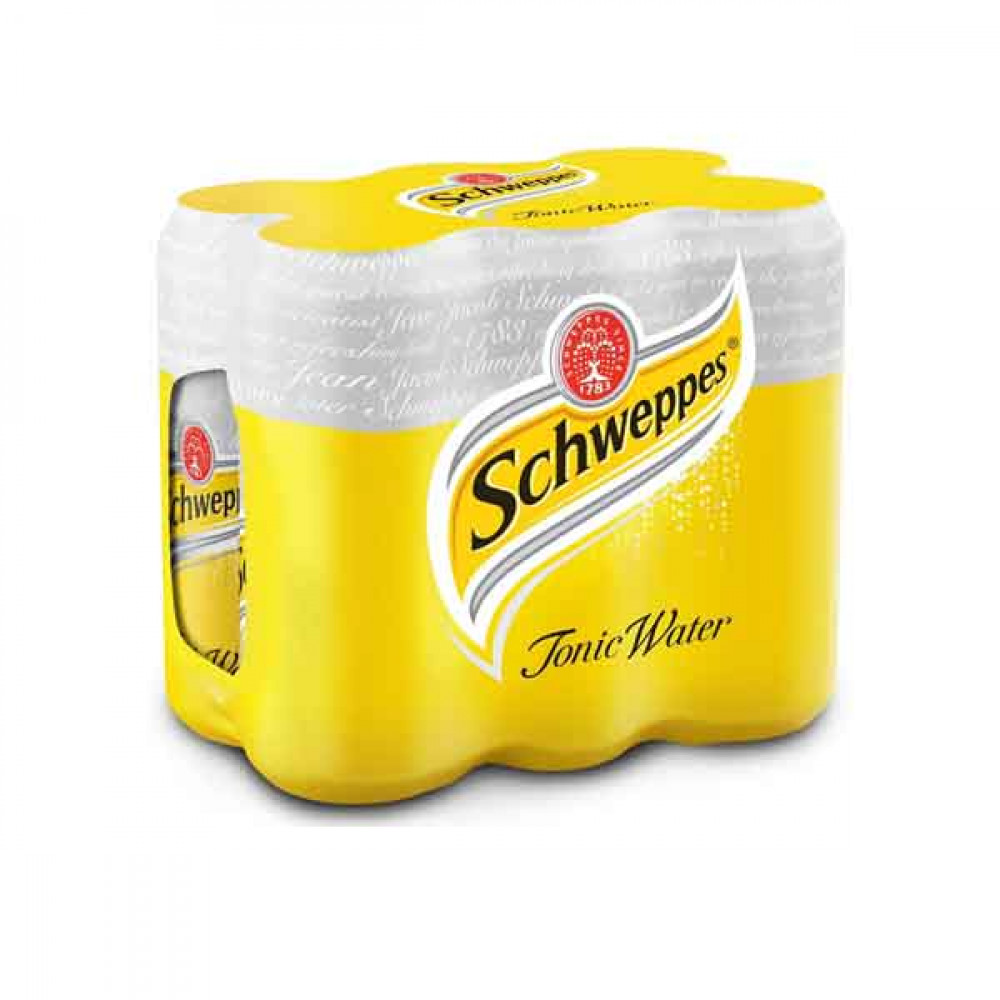 Schweppes Tonic Water 330ml x 6 Pieces