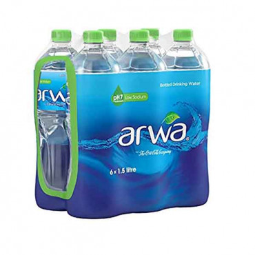 Arwa Drinking Water 1.5Litre x 6 Pieces