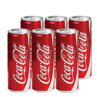 Coca Cola Regular Can 245ml x 6 Pieces