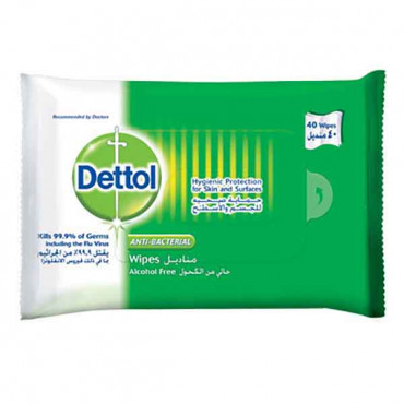 Dettol Antibacterial Wipes 80 Count