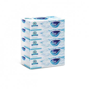 Fine Facial Tissues  2Ply 150 Sheets x 5 Pieces