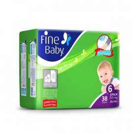 Fine Baby Junior Size 1, Jumbo Pack, 38 Count