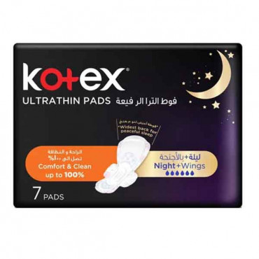 Kotex ULtra Night Time with Wings 7 Pads