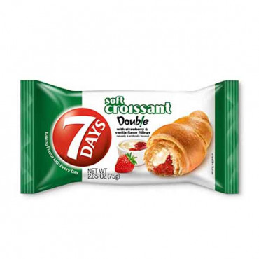 7D Croissant Strawberry with Vanilla Filling 90g