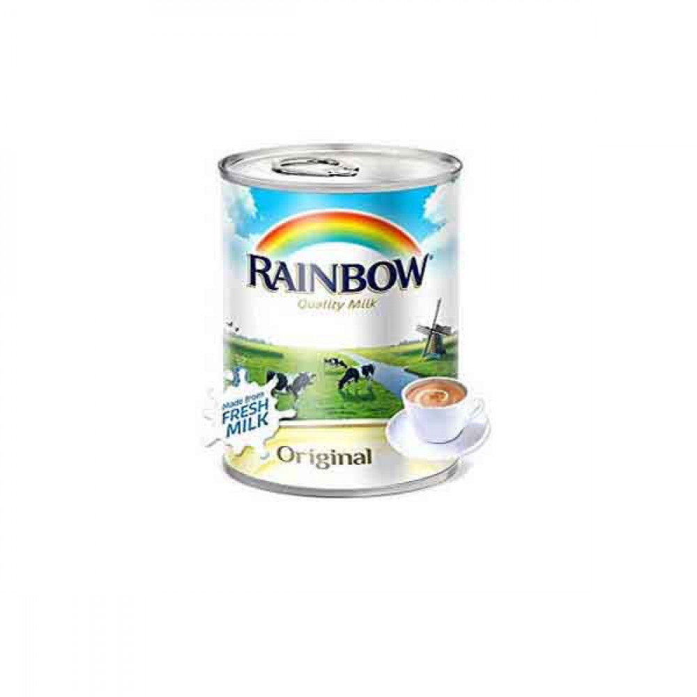 Rainbow Evaporated Milk Original Vitamin D 410g x 3 Pieces