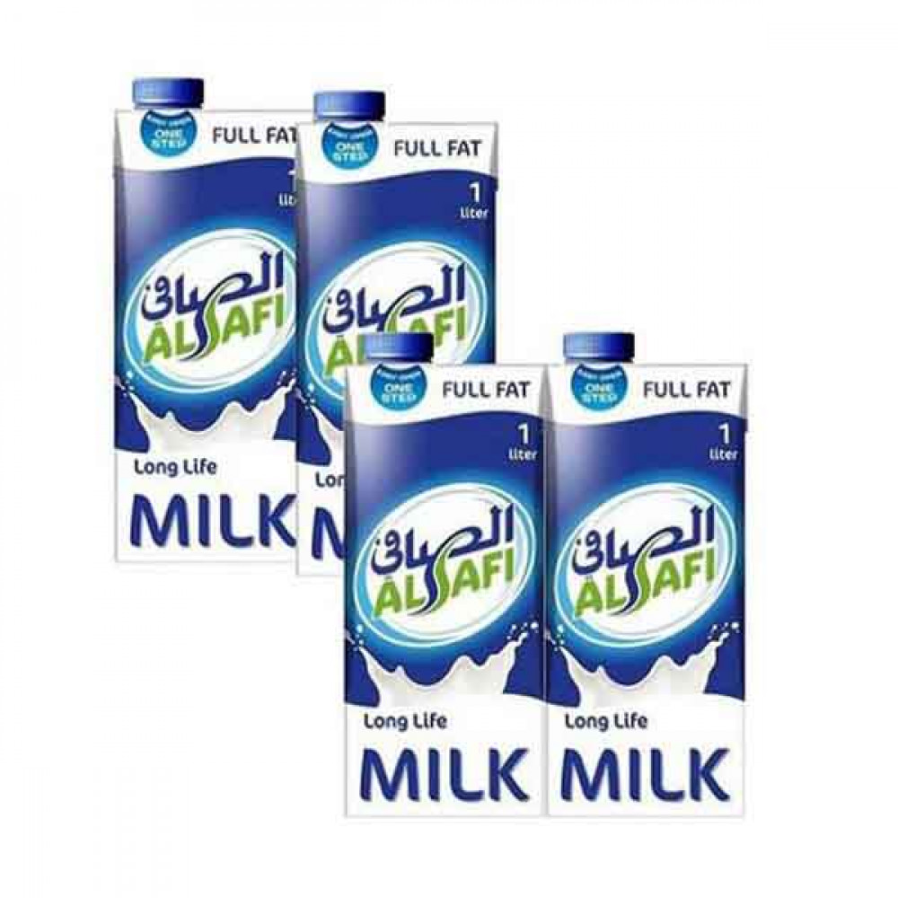 Al Safi UHT Full Fat Milk 1 Litre x 4 Pieces