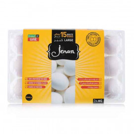 Jenan Large White Egg 15 Pieces