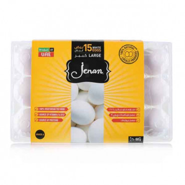 Jenan Large White Egg 15 Pieces