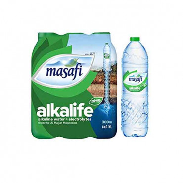 Masafi Mineral Water Alkalife 1.5Litre x 6 Pieces