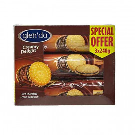 Glen Da Cream Delight Biscuit 240g x 3 Pieces