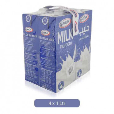 Unikai UHT Full Cream Milk 1Litre x 4 Pieces
