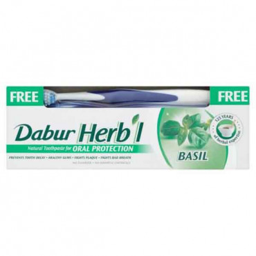 Dabur Herbal Toothpaste Basil 150g