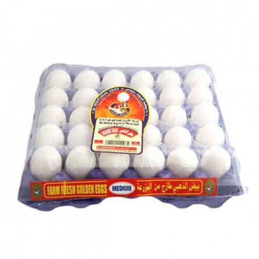 Al Jazira Brown white Small Eggs Tray 30 Pieces