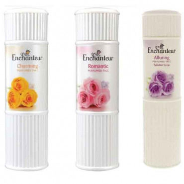 Enchanteur Perfumed Talc Assorted 250g x 3 Pieces