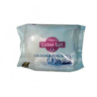 Nature's Cotton Soft Facial Wipes 30 Count