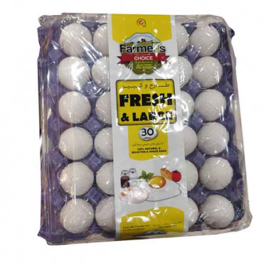 Farmers Choice White Brown Large Eggs 30 Pieces