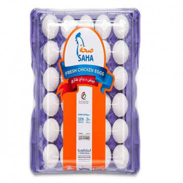 Saha Dubai Medium White Eggs 30 Pieces