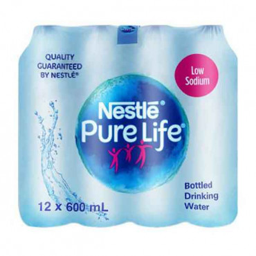 Nestle Pure Life Bot Drinking Water 600ml x 12 Pieces