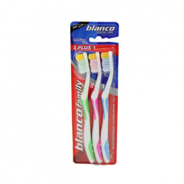 Blanco Toothbrush Red Assorted 3 Pieces