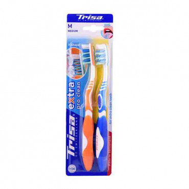 Trisa Extra Medium Toothbrush 2 Pieces