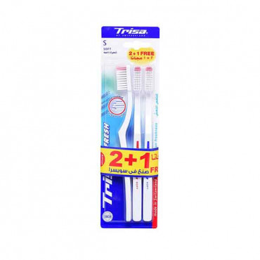 Trisa Toothbrush Soft 3 Pieces