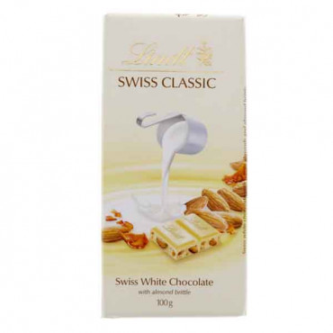 Lindt Swiss Classic White Almond 100g