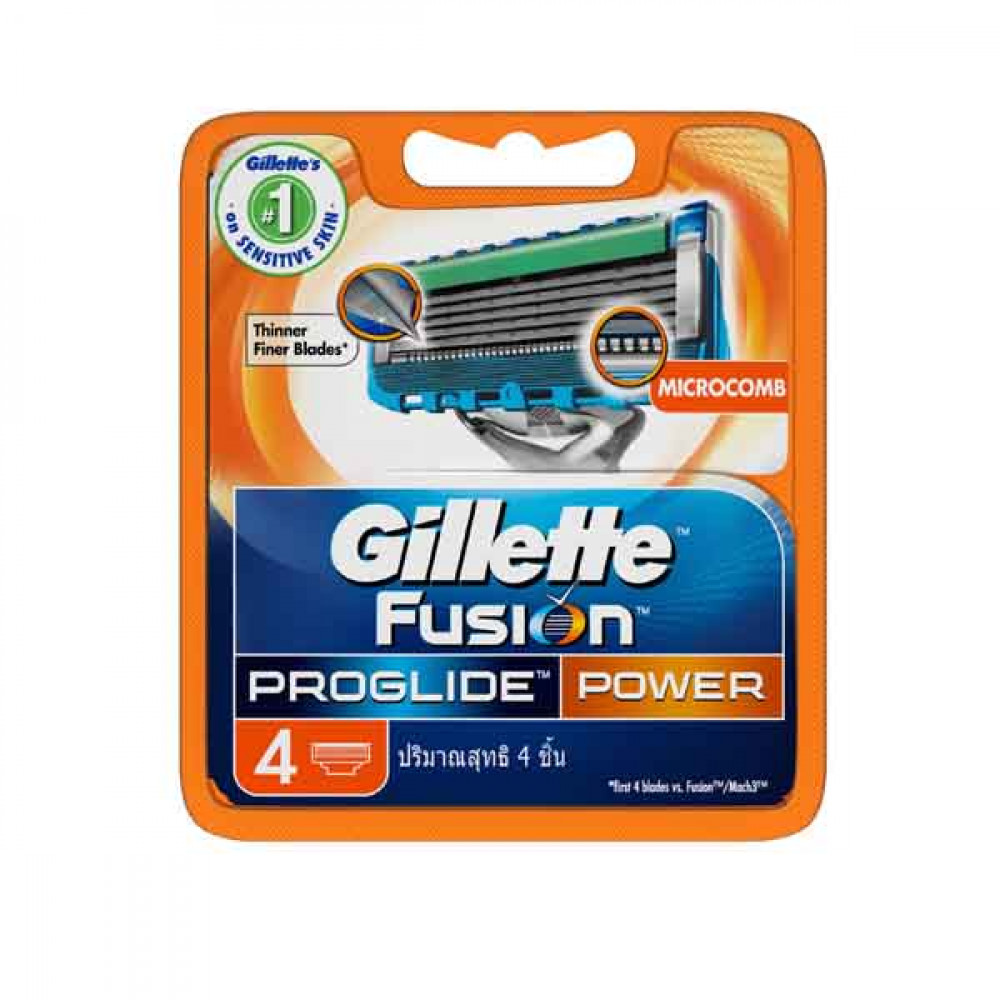 Gillette Fusion Proglide Power Cartridges 4 Pieces