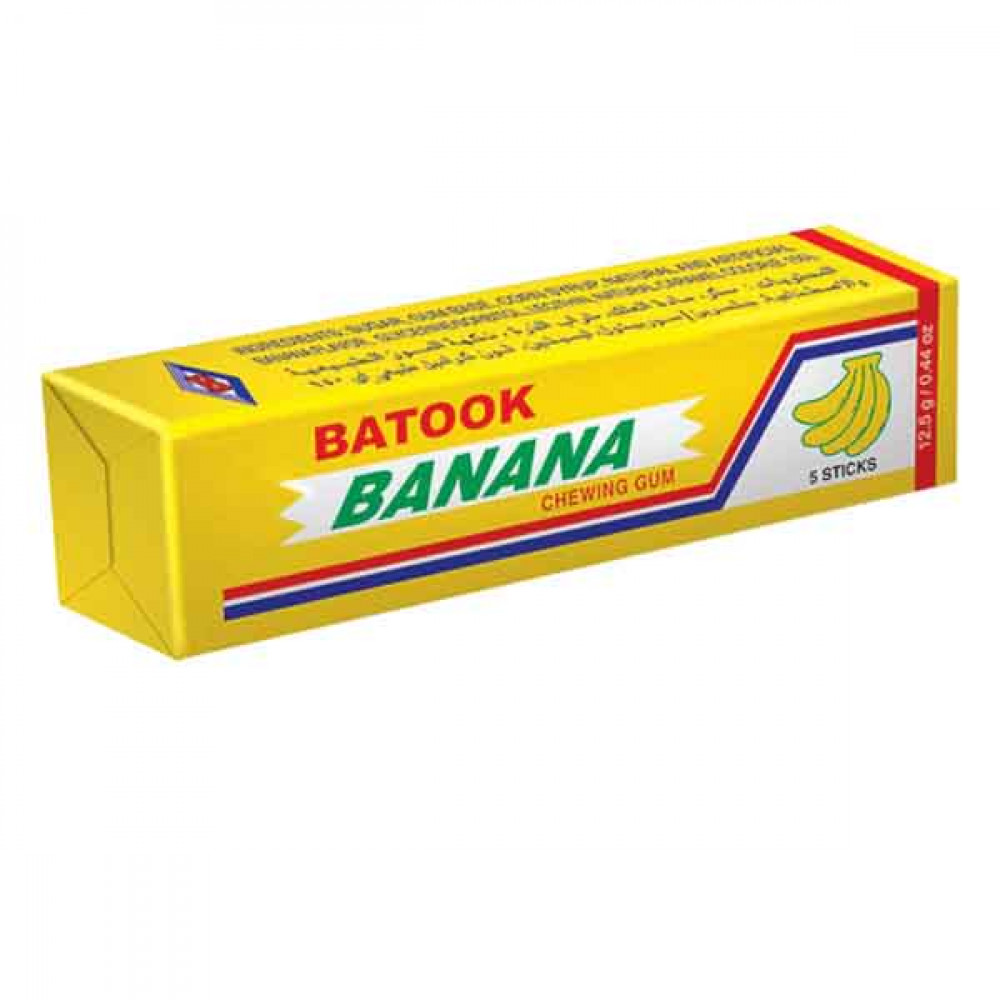 Batook Banana Sticks Chewing gum 5S x 20 Pieces