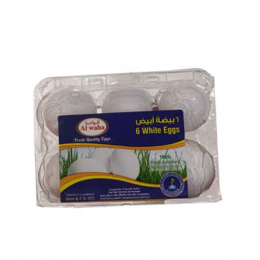 Al Waha White Egg Poly Box 6 Pieces