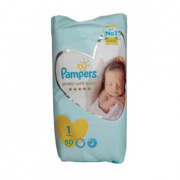 Pampers Premium Care Size 1 Mid Pack 50 Count