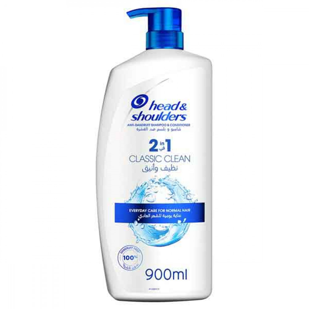 Head & Shoulders Classic Clean Shampoo with Conditioner 900ml
