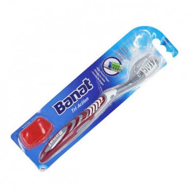 Banat Tri-Action Adult Toothbrush  Medium 2 Pieces