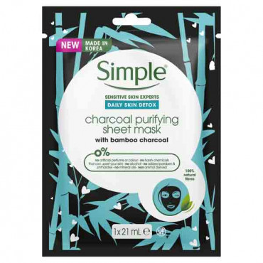 Simple Sheet Mask Charcoal Pur 21ml