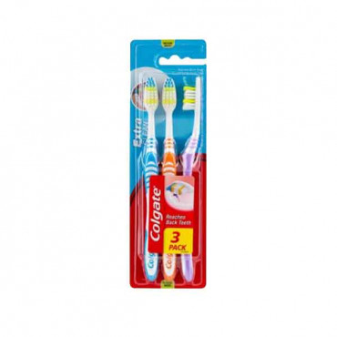 Colgate Toothbrush Extra Clean Medium 3 Pack