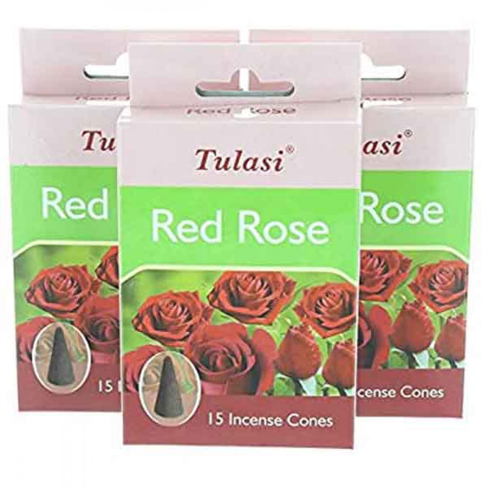 Thulasi Red Rose Cones 12 Pieces